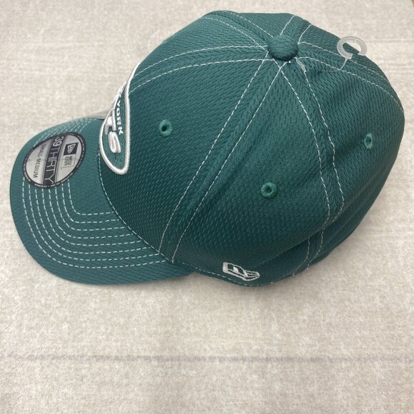 New York Jets Cap New Era NFL 100 Fitted S/M Hat Embroidered Logo Football - Picture 7 of 16